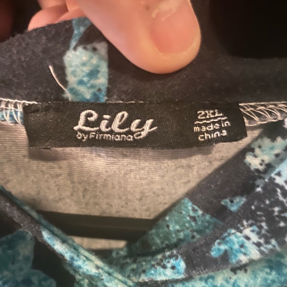 Lily Floral Black Long Sleeve Hoodie - Picture 3 of 5
